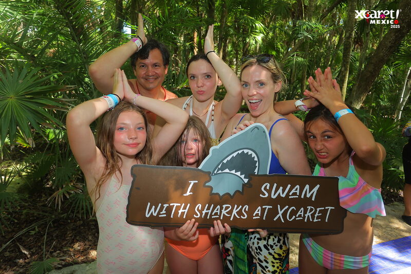 Family at Xcaret